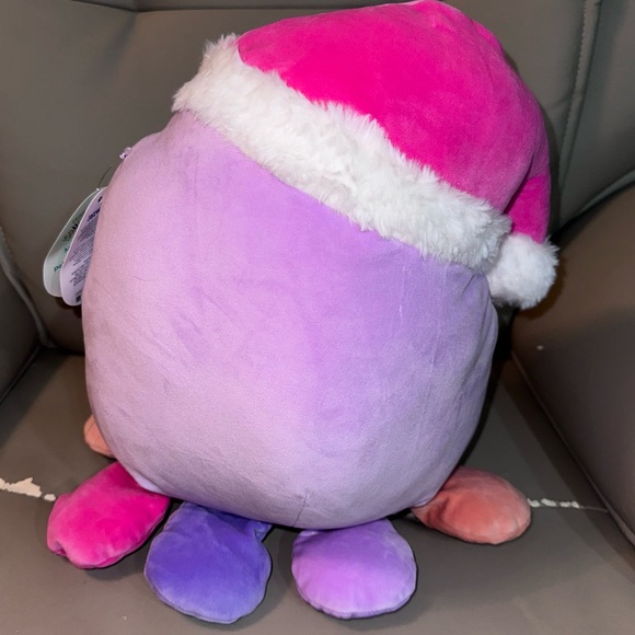 Holiday Christmas Squishmallows Beula the Octopus Santa Hat 12" Stuffed Plush - Picture 8 of 8
